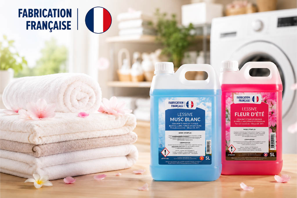 Lessive, assouplissant et liquide vaisselle Le Bidon Malin