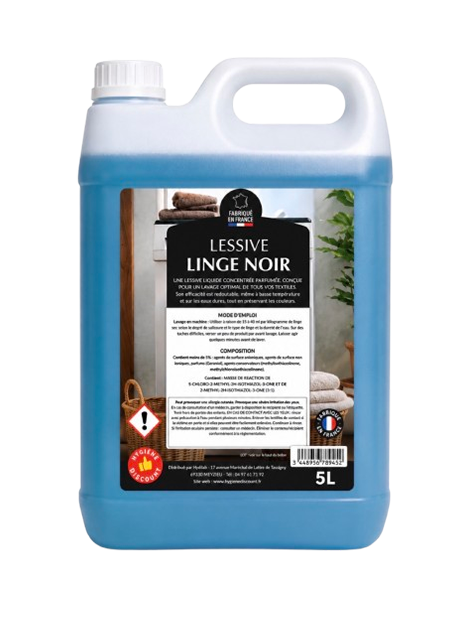 Lessive linge noir