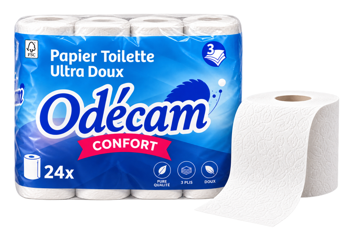 Papier toilette ×24 (triple épaisseur)