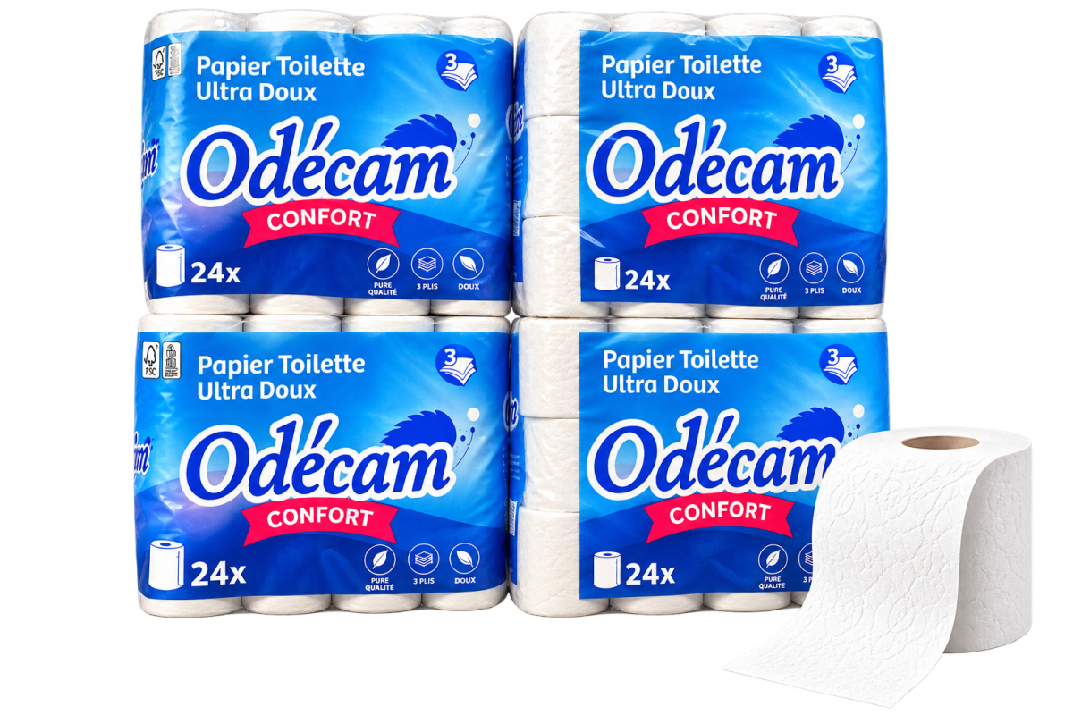 Papier toilette ×96 (triple épaisseur)