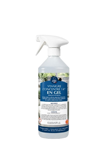 Vinaigre concentré 14° en gel (Spray 1L)